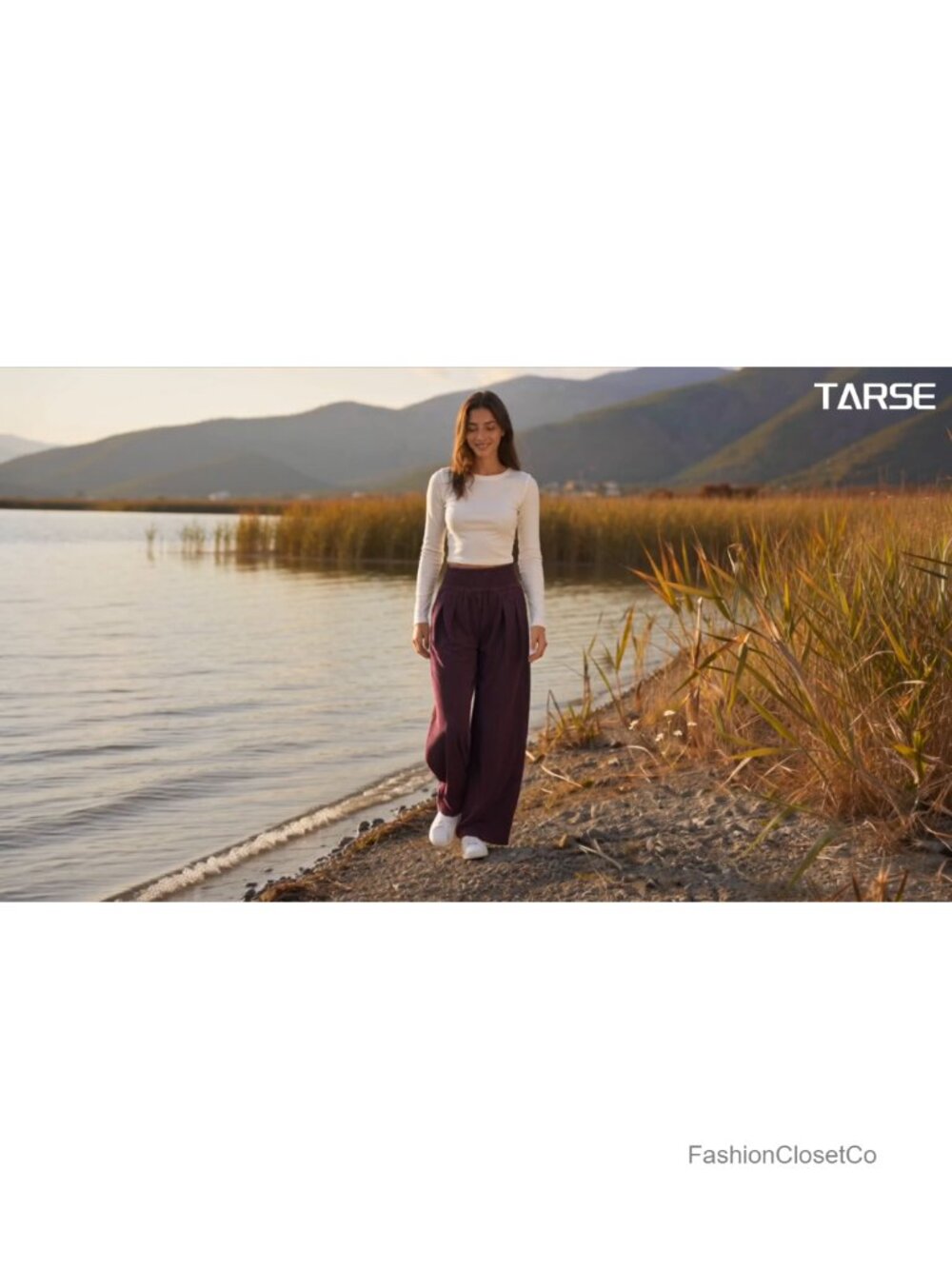 Women's Wide Leg Palazzo Corduroy Pants with Pockets Casual - Picture 5 of 6